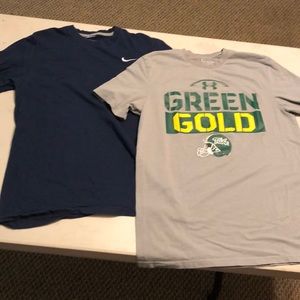 Under Armour/Nike set of 2 tees. Men’s Small.